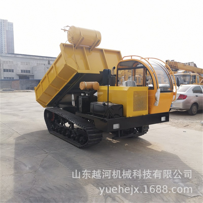 越河YH-LYQ8G型號(hào)8T液壓翻斗自卸車產(chǎn)品載重8000kg 履帶運(yùn)輸車