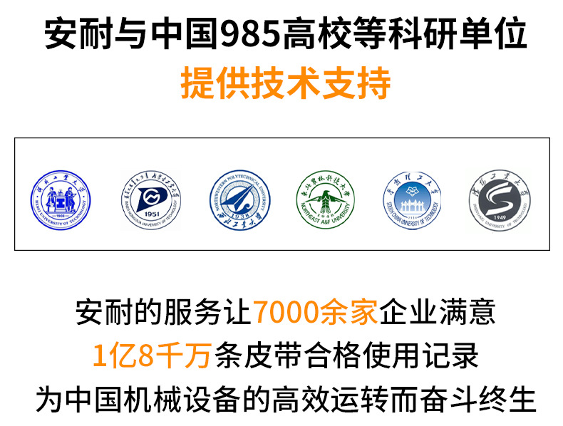 安耐工業傳送帶廠家花生脫殼機皮帶果殼脫皮拌粒機防滑PVC輸送帶