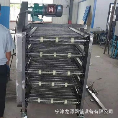 廠家直銷不銹鋼多層網(wǎng)帶輸送機大型食品級多層網(wǎng)帶烘干輸送機