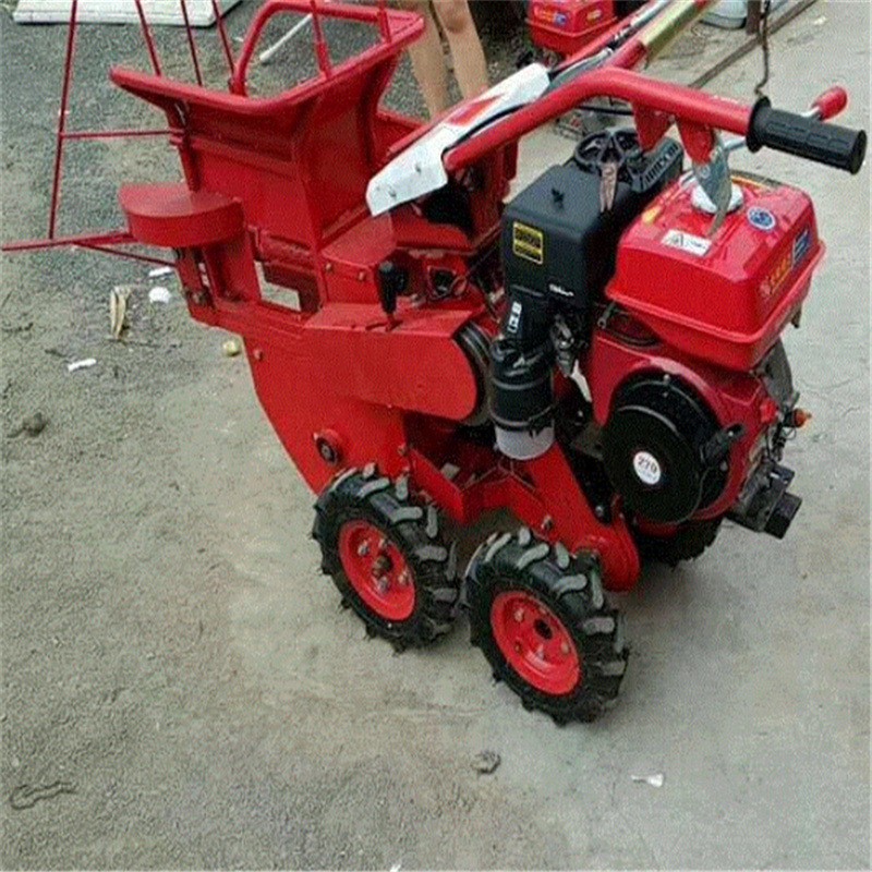 小型玉米秸稈收割收獲機(jī)單行壟收玉米農(nóng)用自動(dòng)收獲割臺(tái)手扶拖拉機(jī)