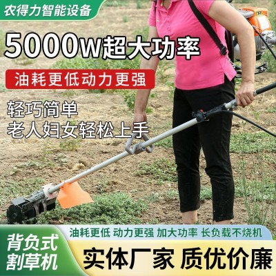 割草機(jī)背負(fù)式多功能小型家用開荒開溝除草打草松土汽油割草機(jī)