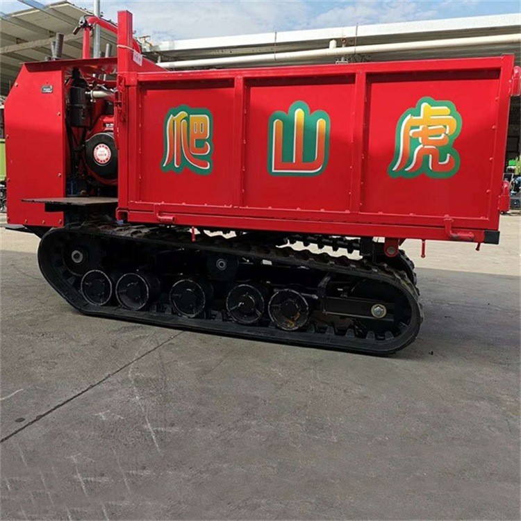 卡博恩 履帶運(yùn)輸車 手扶式農(nóng)用自卸車 水田山地小型車卸貨機(jī)器