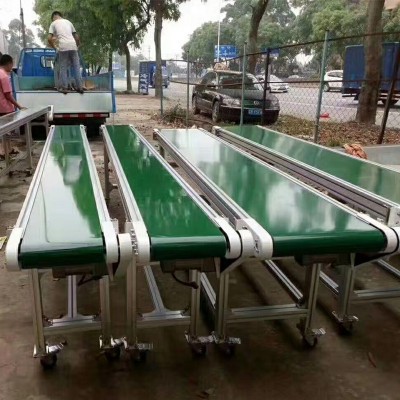 快遞裝卸分揀皮帶輸送機小型注塑輸送帶傳送機 流水轉(zhuǎn)彎機傳動帶