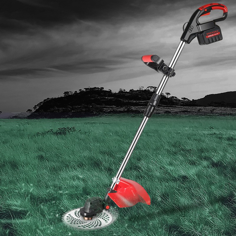 無刷鋰電割草機(jī)除鋤草機(jī)小型家用手持電動打草機(jī)充電式草坪修剪機(jī)