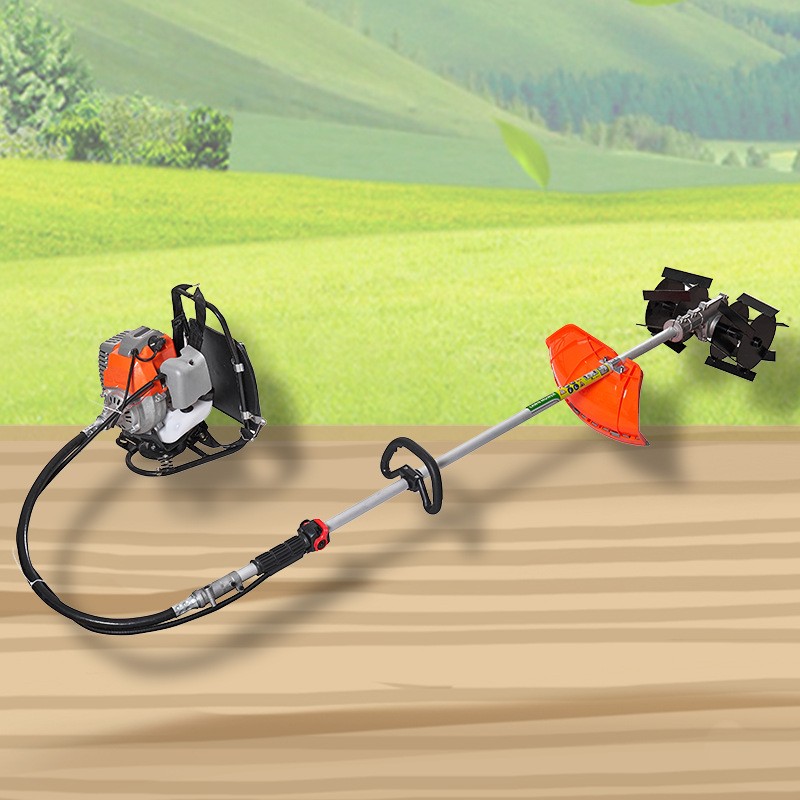 廠家直銷背負式多功能割草機 小型鋤草機開溝機松土機家用除草機