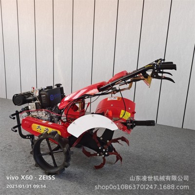 履帶式微耕機 大棚果園旋耕開溝機 小型家用農用耕地旋耕機