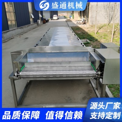 ST-6型毛豆蒸煮機速凍玉米加工設備保鮮花椒加工流水線盛通牌