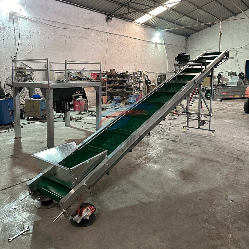 裝貨柜車用皮帶輸送機(jī)蔬菜裝車神器多用途皮帶上料機(jī)入庫傳送帶