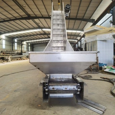 鑫順通 不銹鋼鏈板輸送機 工業物料搬運機 移動上料爬坡提升機 可定制