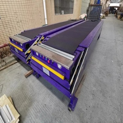定制大型物流移動伸縮機 帶式自動輸送機 倉庫倒貨裝車皮帶機