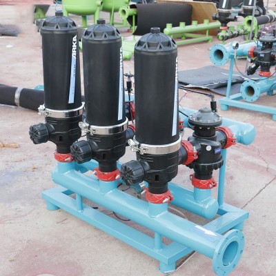 全自動農業灌溉反沖洗疊片過濾器農用園林碟片式過濾器