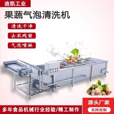 果蔬氣泡清洗機(jī) 西藍(lán)花生菜噴淋洗菜機(jī) 韭菜小青蔥凈菜加工設(shè)備