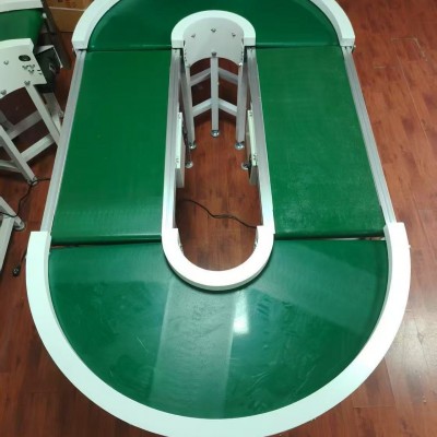 直播間循環(huán)輸送機(jī)小型流水線物流快遞自動(dòng)分揀180°環(huán)形 輸送線 1臺(tái)